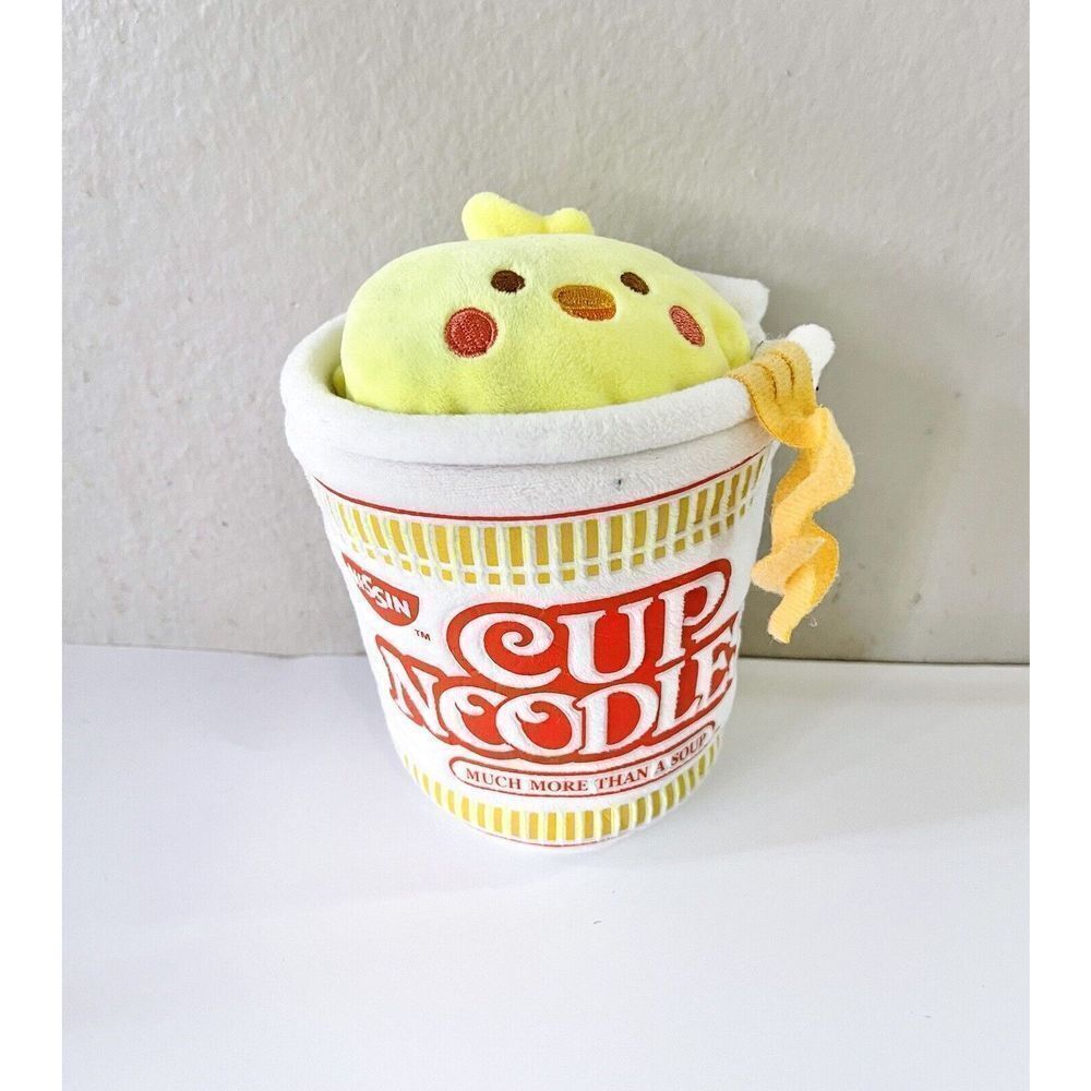 Anirollz x Nissin‎ Cup Noodles Mochi Soft Squishy Mini Plush Keychain baby chick